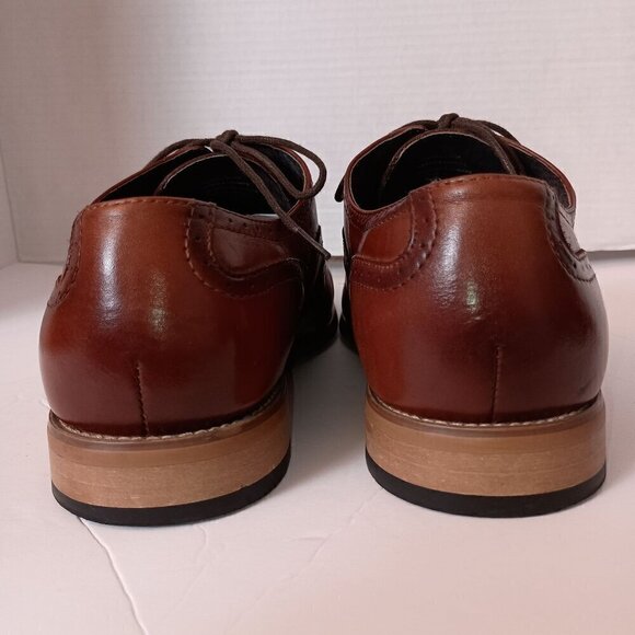 Stacy Adams 25064 Men\'s Dunbar-Wingtip Oxford, Cognac Size 10 main image 6